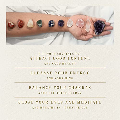 Healing Chakras Crystal and Stone Premium Gift Set (11pc)