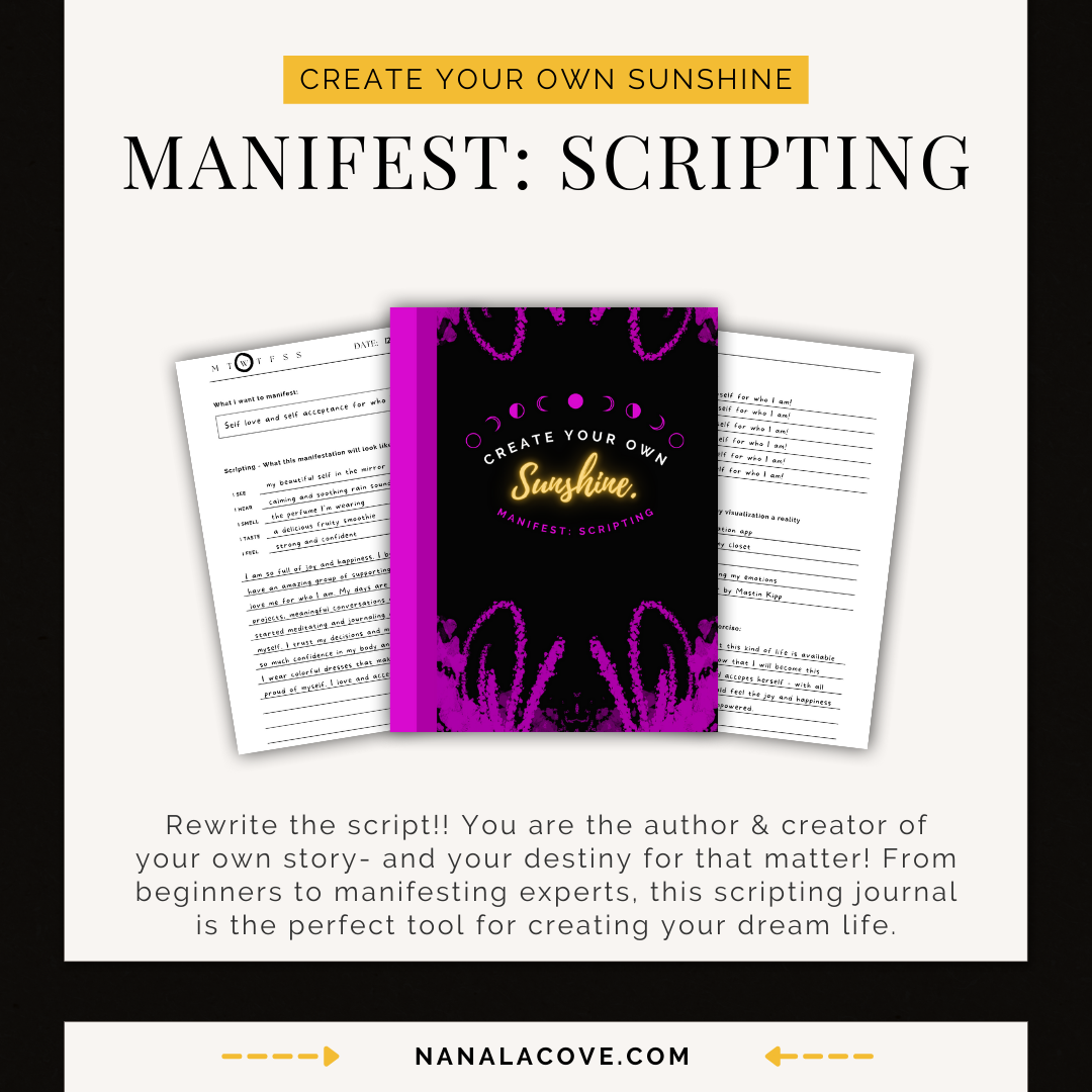 "Manifest: Scripting" 5-Minute Daily Guided Journal