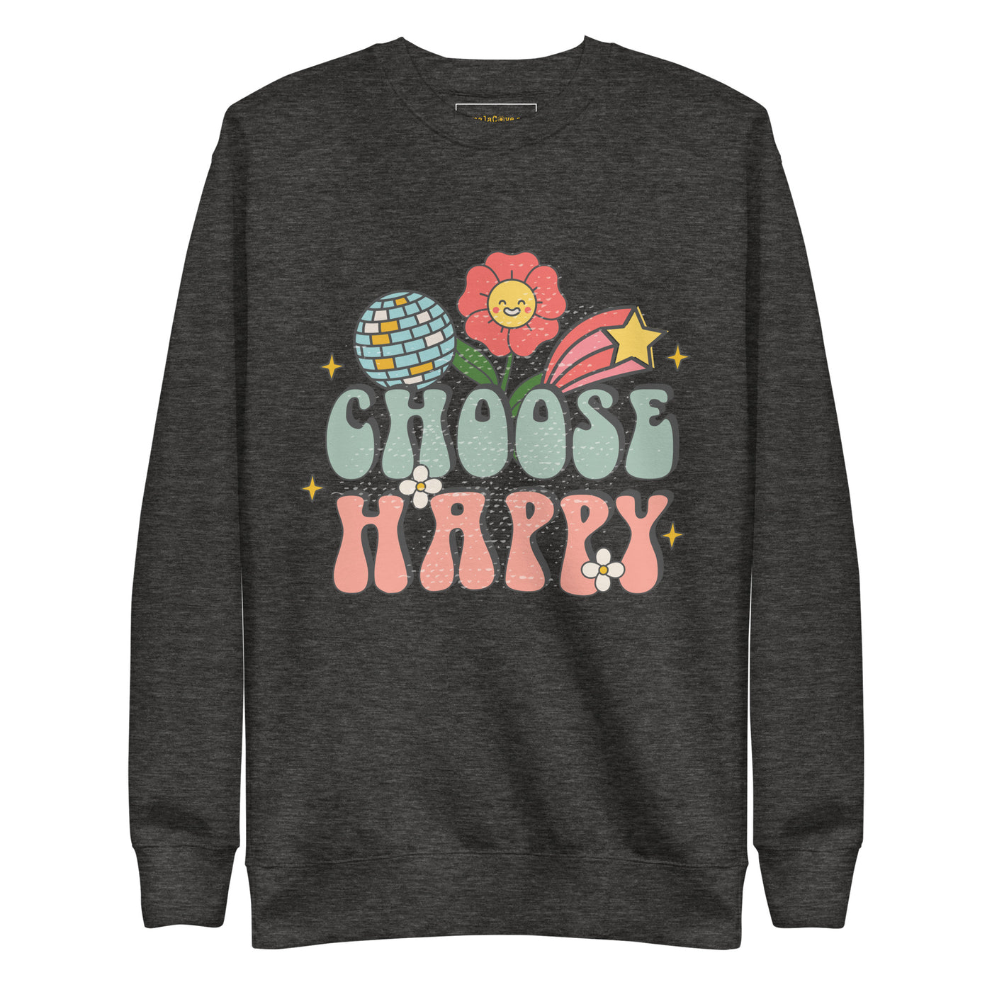 Unisex-Premium-Sweatshirt "Choose Happy Disco".