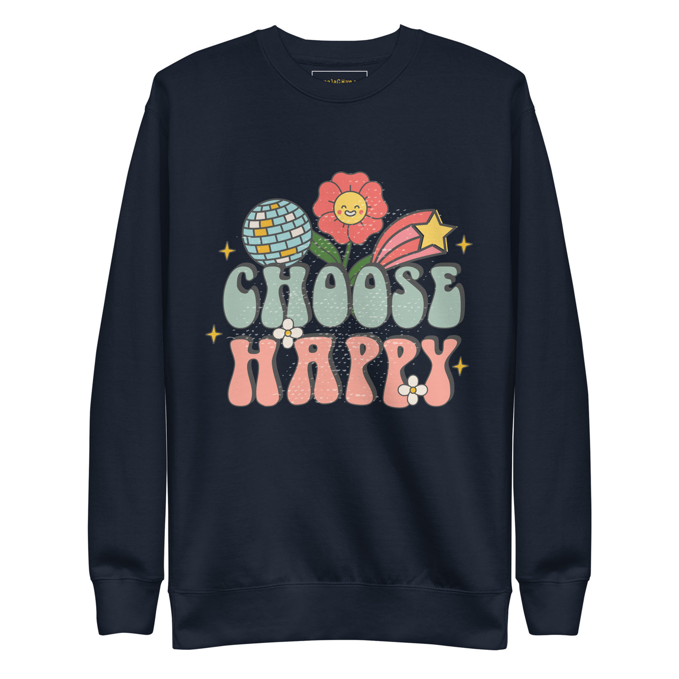 Unisex-Premium-Sweatshirt "Choose Happy Disco".