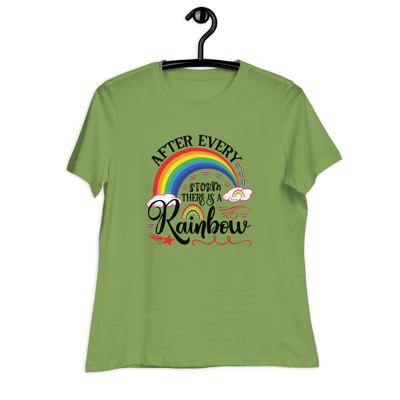 "After Every Storm Is A Rainbow" Women's Relaxed T-Shirt